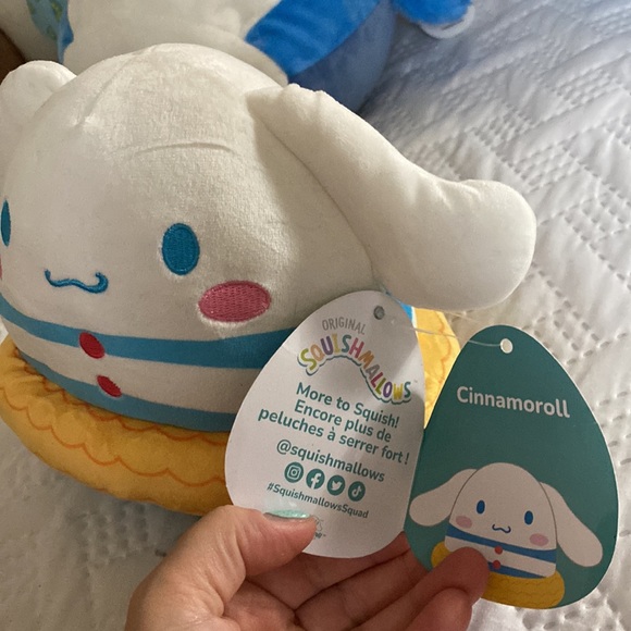 SANRIO SQUISHMALLOWS 6" Cinnamoroll Beach Swim Pool NWT - Picture 3 of 5